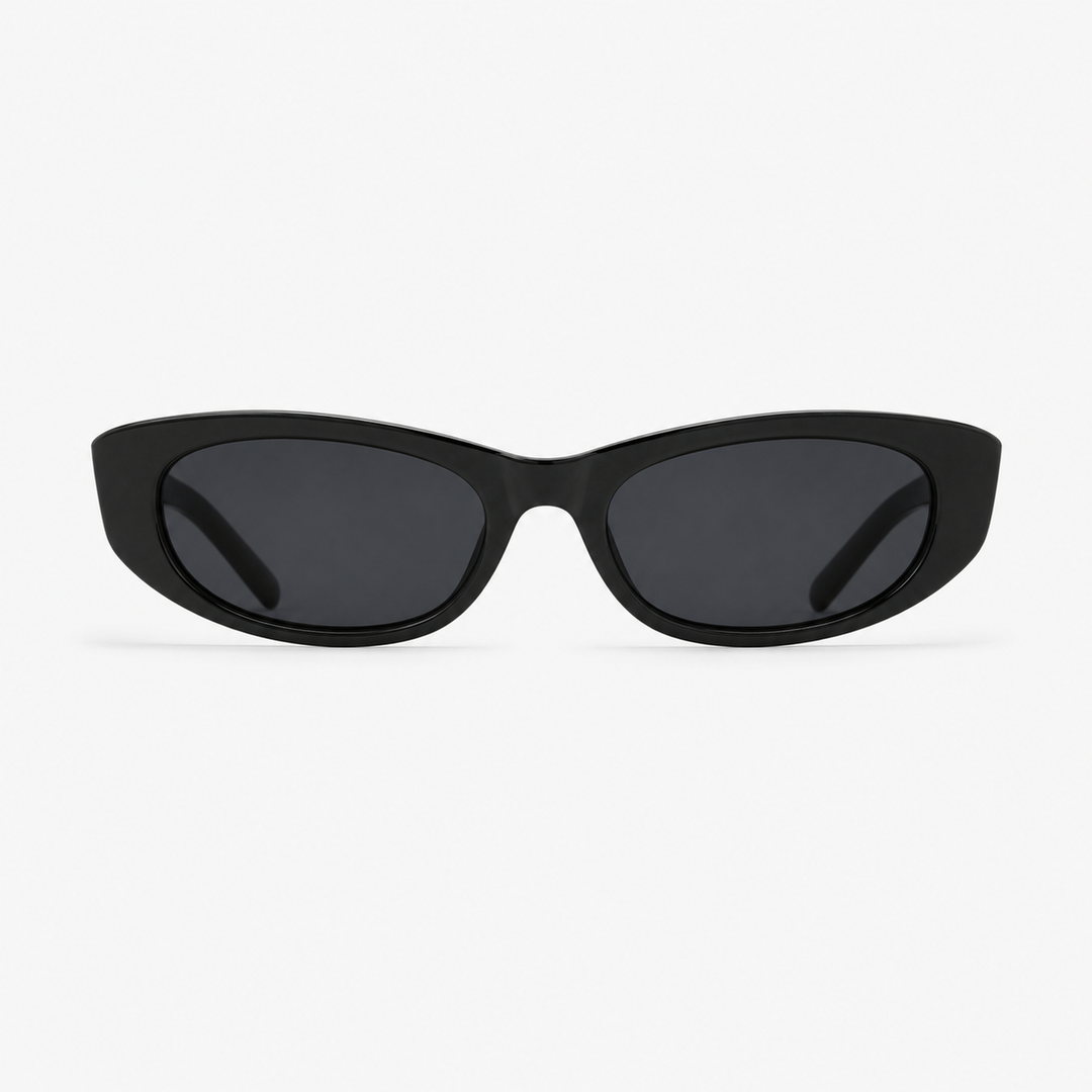 Classic Black Cat-Eye Sunglasses