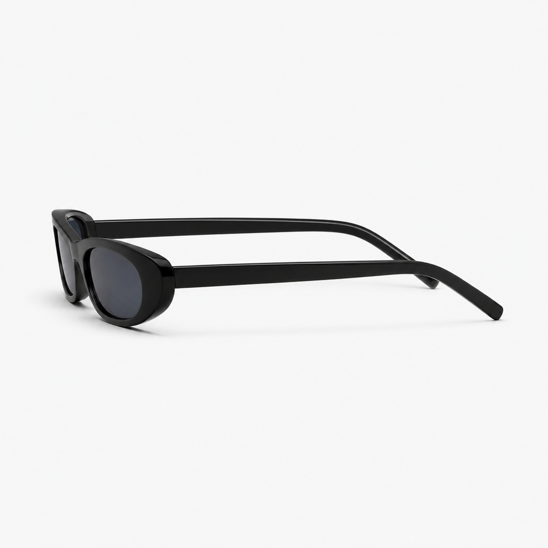 Classic Black Cat-Eye Sunglasses