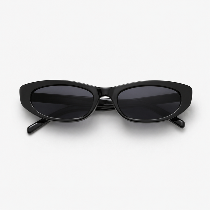 Classic Black Cat-Eye Sunglasses