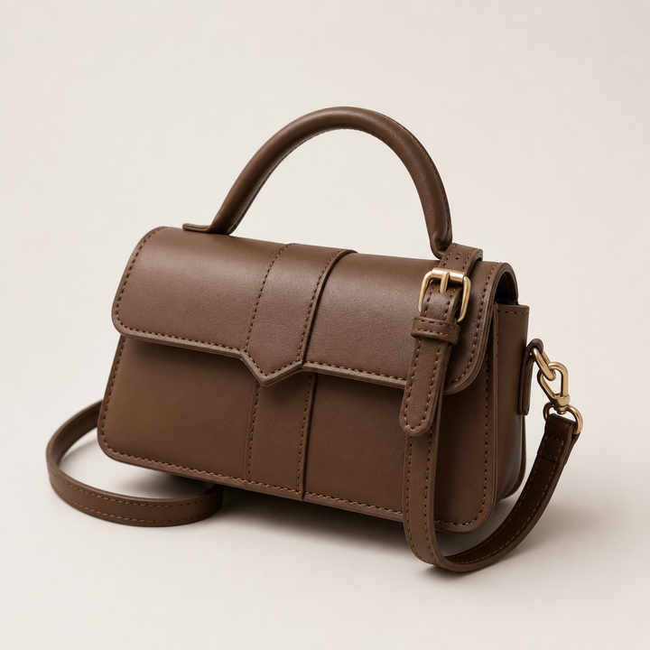 Classic Brown Mini Top Handle Bag