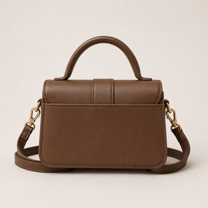 Classic Brown Mini Top Handle Bag