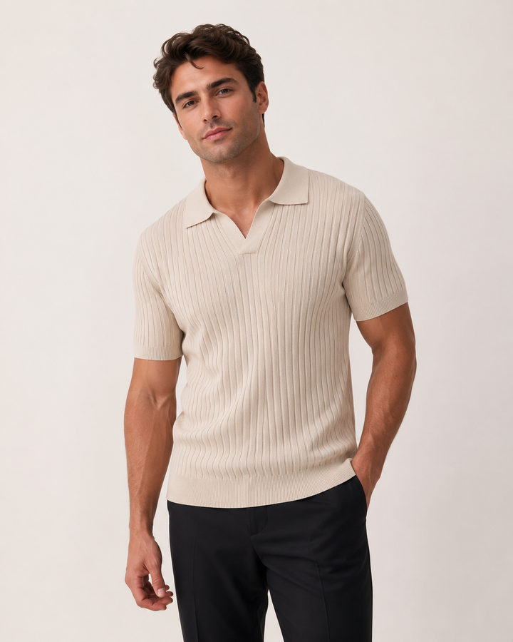 Florence - Ribbed Cotton Polo