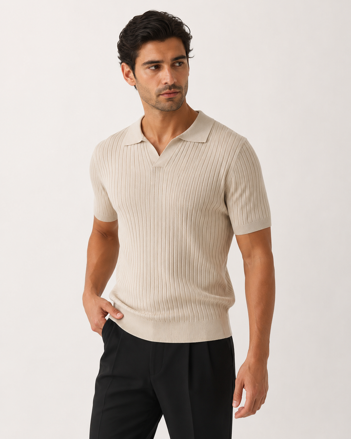 Florence - Ribbed Cotton Polo