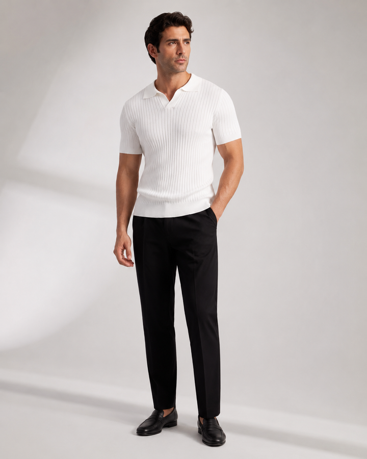 Florence - Ribbed Cotton Polo