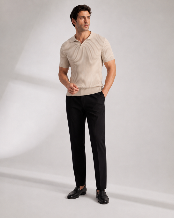 Florence - Ribbed Cotton Polo