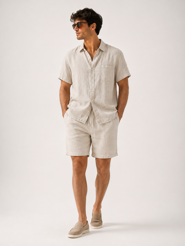 Cedran Linen Combo (Shorts)